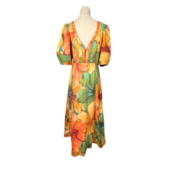 NWT Farm Rio Anthropologie Midi Dress (S) - Picture 9 of 9